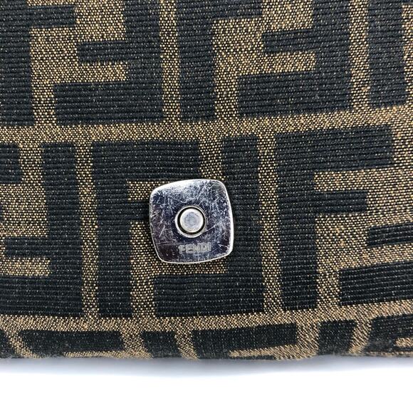 Fendi Retro Vintage Zucca Baguette FF Logo Small Shoulder Bag - Picture 10 of 13